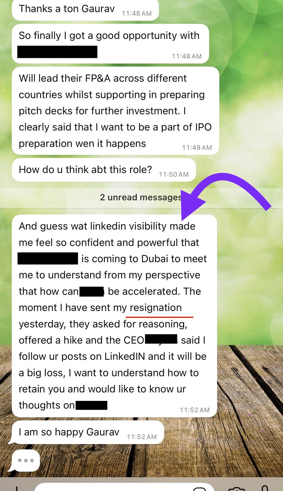 Client message 1